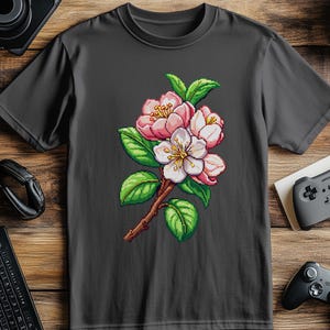 Pixel Art Flower T-Shirt: Retro Gaming Floral Tee