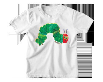 Hungry Caterpillar Inspired Shirt World Book Day T-Shirt Adults & Kids Shirt 100% Cotton Costume