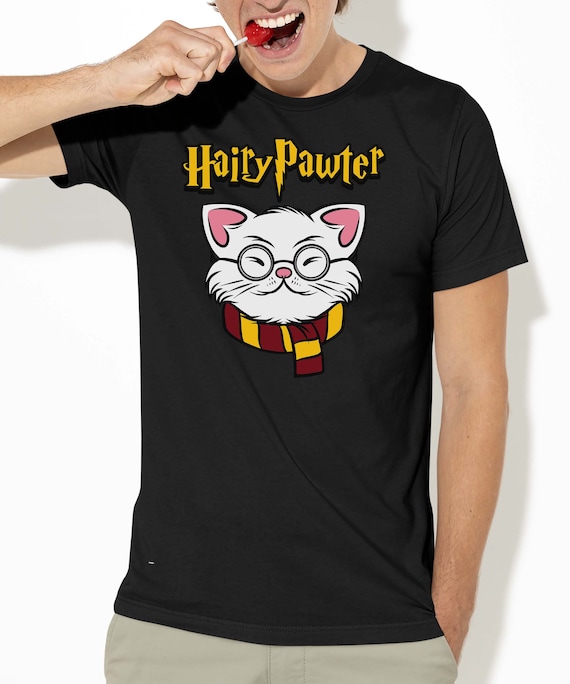 Harry Pawter Vintage Funny T-Shirt For Hairy Cat Lovers Harry Pawter Vintage Funny T-Shirt For Hairy Cat Lovers
