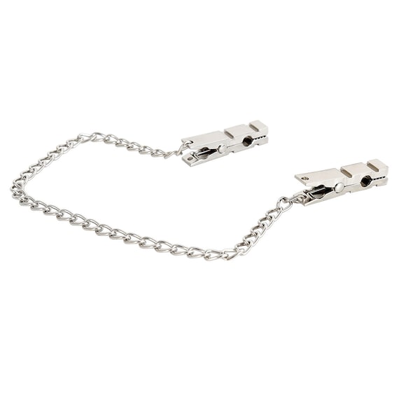 Verstellbare Klemmen Mit Metallkette Für Frauen – Dekorative Clips Aus Legierung & Silikon