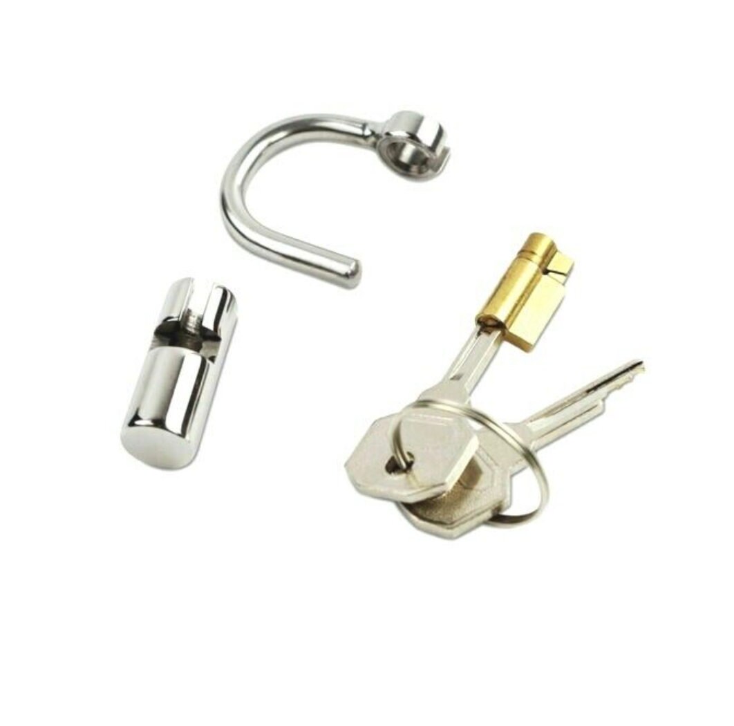 Prince Albert Chastity Lock, PA Piercing Lock Padlock With Keys