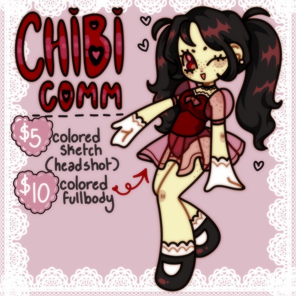 Cheap Art Commission Chibi doodle (human, furry, pony, portraits, etc)