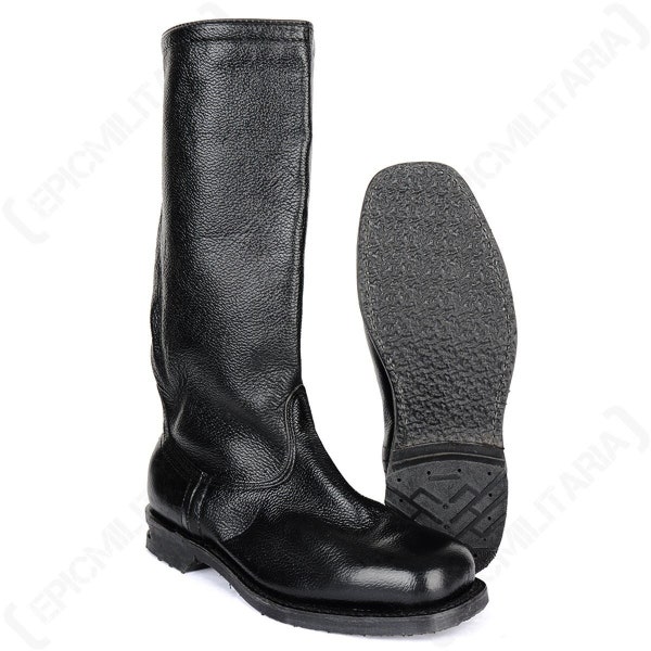 Original Finnish M34 Leather Jackboots - High Grade Leather