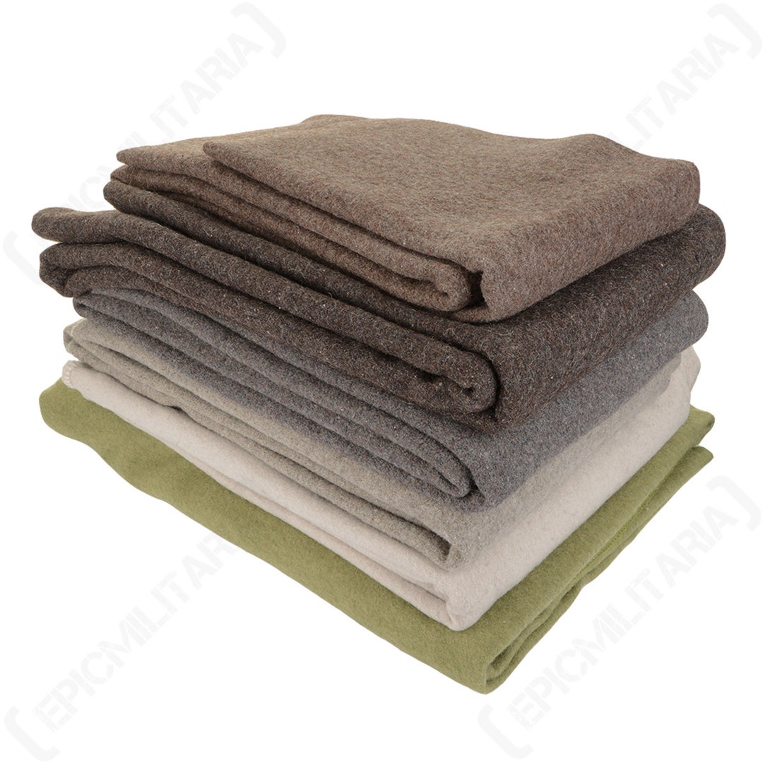 Original British Army Blanket Thick & Warm Wool Great for Outdoors Etsy