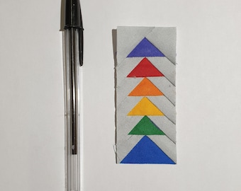 mini szablony do układania papieru Flying Geese Foundation, wzór PDF FPP,