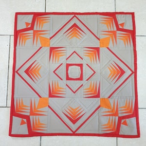 Druckbarer Phoenix-Miniquiltblock: Papierstückmuster, modernes FPP