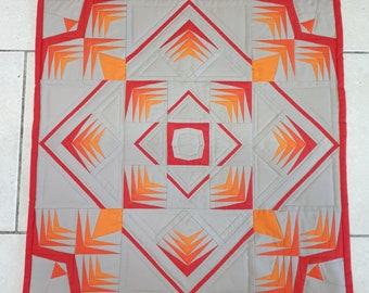 MiniQuilt Block Phoenix do druku: wzór kawałków papieru, nowoczesny FPP