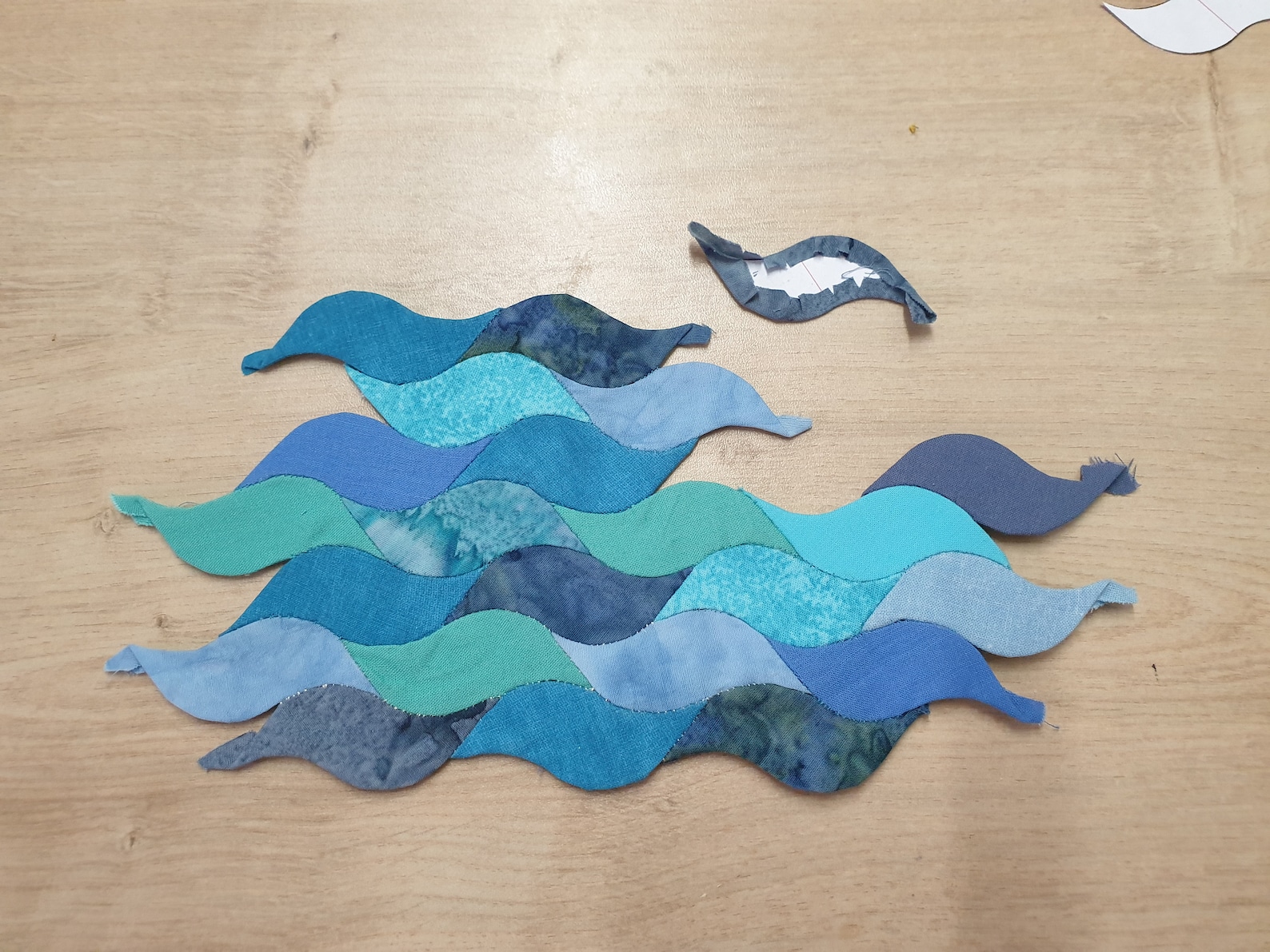 English Paper Piecing WAVES Pattern, EPP Templates PDF - Etsy