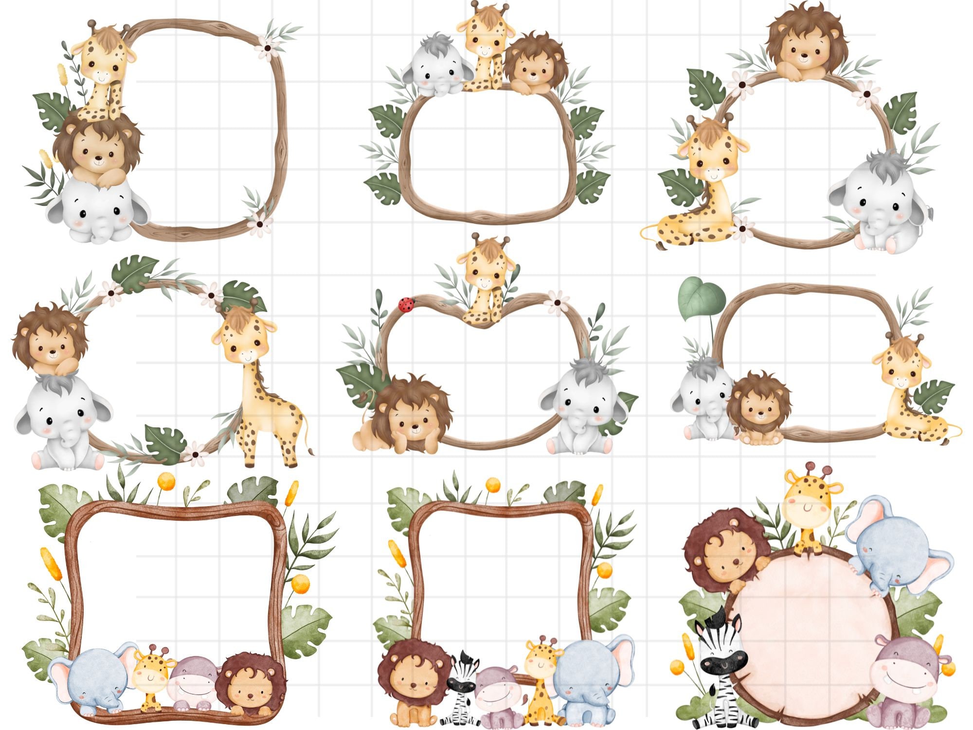 Safari wall border - Etsy México, image size:2000x1500