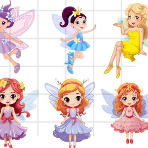 Fairy Clipart Bundle: SVG, PNG, JPG Files