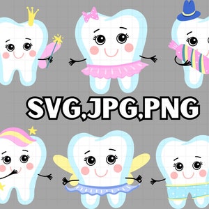 Tooth Fairy Svg Bundle\ Tooth Fairy Svg\ Tooth with Bow Svg\ Dentist Svg\ Dentist Clipart\ Girl Tooth Svg\ Tooth Fairy Cut Files