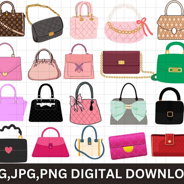 Handbags SVG\ Handbags Bundle SVG\ Purse SVG\ Hand purse Svg\ Fashion Svg\ Bags Svg\Womens Bag Cricut\ Handbag Silhouette\ Shopping Cut File