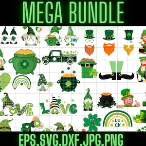 St. Patrick&#39;s Day SVG Bundle\ St Patrick&#39;s Day Quotes\ Gnome SVG\ Rainbow svg\ Lucky SVG\ St Patricks Day Rainbow\ Shamrock\ Cut File Cricut