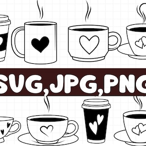 Coffee cup svg\ coffee cup bundle\ takeaway cup svg\ cup svg\ cup svg bundle\ silhouette\ cricut cut files\ coffee cup cut files