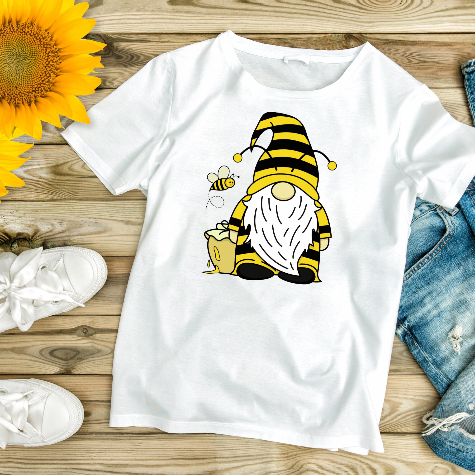 Bee Gnome Svg\ Spring Gnomes Cut Files\ Summer Gnomes Svg\ Dxf\ Eps ...