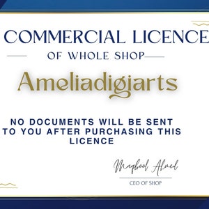 UNLIMITED LICENCE AMELIADIGIARTS\ Commercial licence\ Print on demand\ unedited use\ Ano credit use