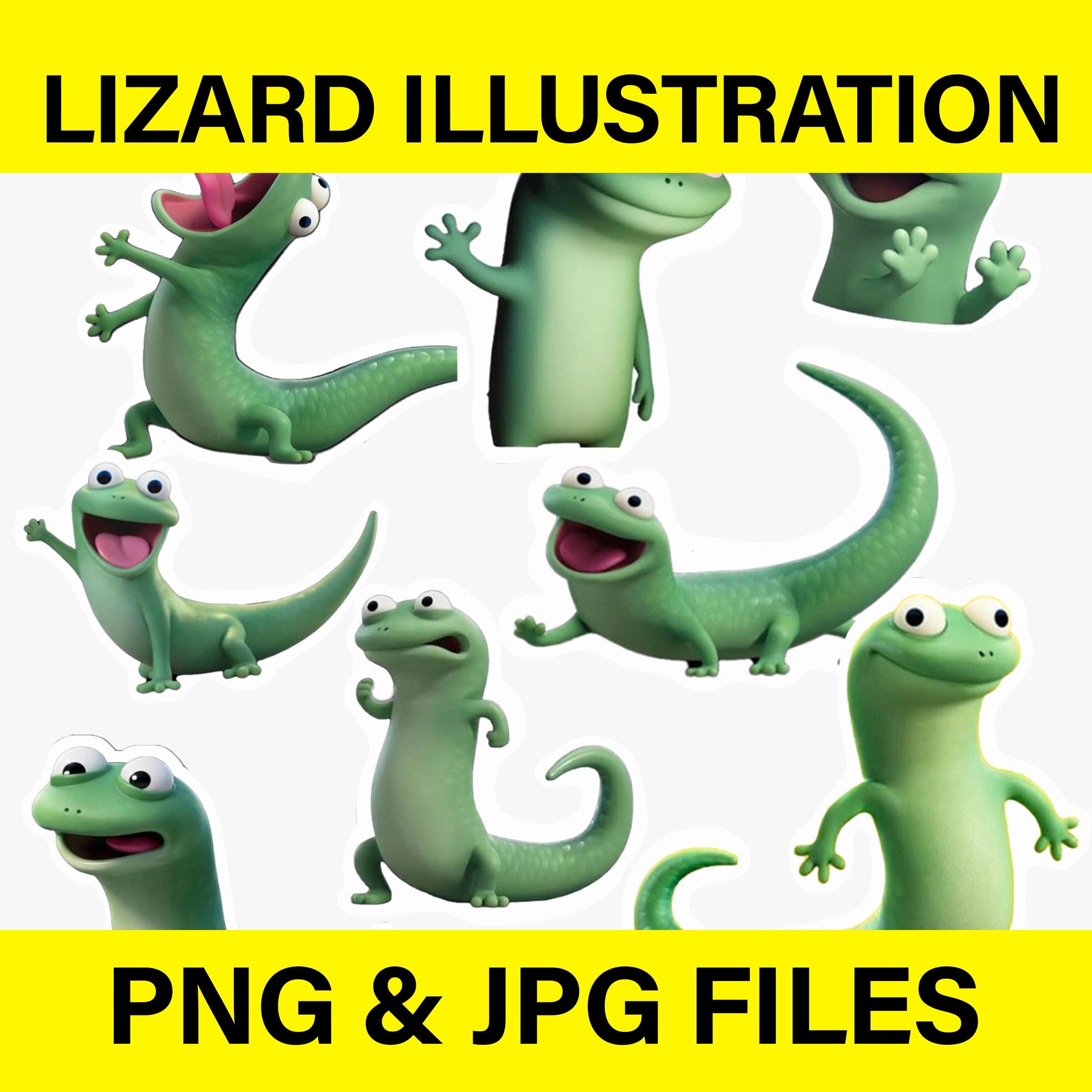 Iguana cartoon - Etsy 日本