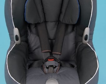 Zwart & Grijze hoes voor kinderautostoel maxi cosi (Priori, Priori XP, SPS/TOBI...), Romer, bébcomfort