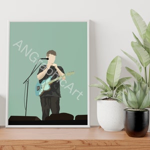 Sam Fender Poster Print  •  Seventeen Going Under • Hypersonic Missiles • Minimalistic Art • Digital Download
