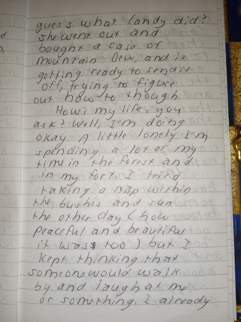 PDF Handwritten Diary of a Teenage Girl Spring 2000 - Etsy