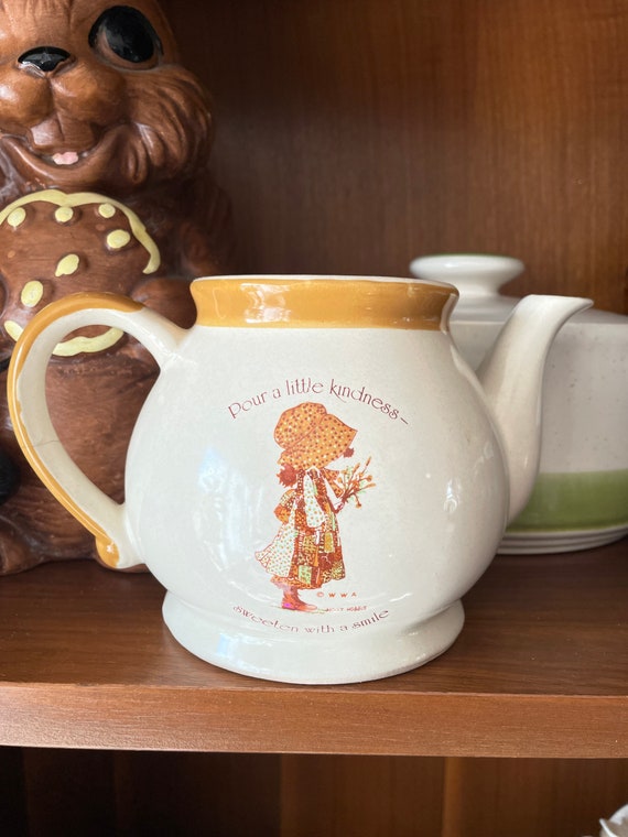 Vintage Holly Hobbie Teapot Etsy