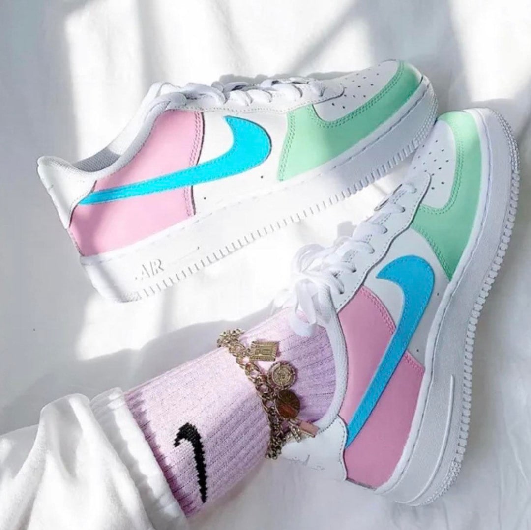 custom nike air force 1 pink