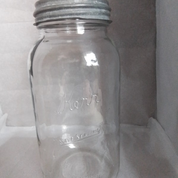 Vintage Kerr half gallon canning jar