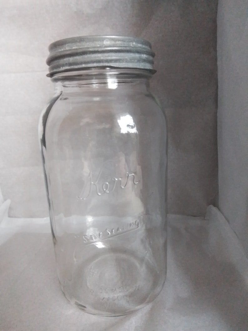 Vintage Kerr Half Gallon Canning Jar Etsy