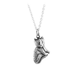 Cat Necklace |  Animal Necklace | Sterling Silver 925 | Animal Lover | Cat Lover | Dog Lover | Gift for her | Gift for Girlfriend| Oxidized