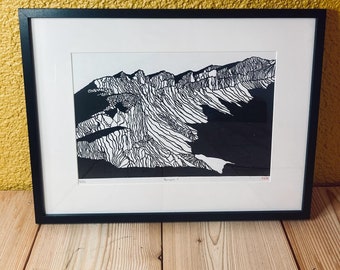 Linogravure Vercors