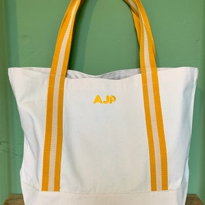 Personalised Embroidered Shopper - Organic Cotton Canvas - Last Remaining!