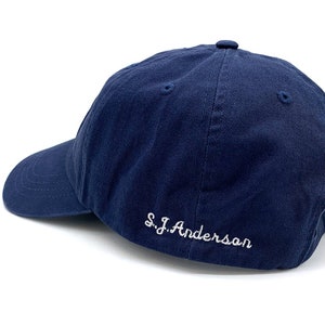 Discreet Script Embroidered Cap - Unisex - Side or Back Embroidery