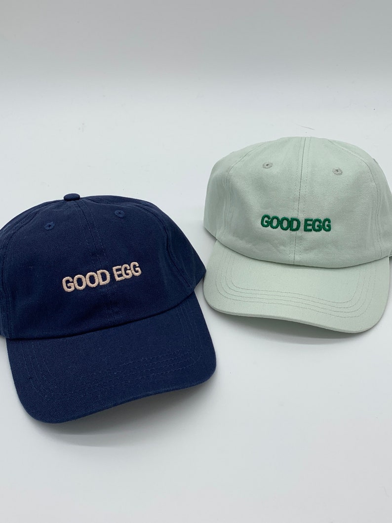 Good Egg Cap Embroidered and Customisable image 5