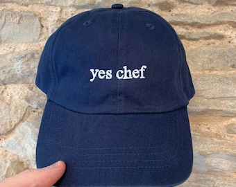 Yes Chef Cap - Embroidered - Customisable Cap