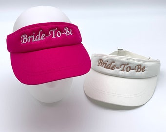 Bride To Be Embroidered Visor