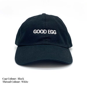 Good Egg Cap Embroidered and Customisable image 4