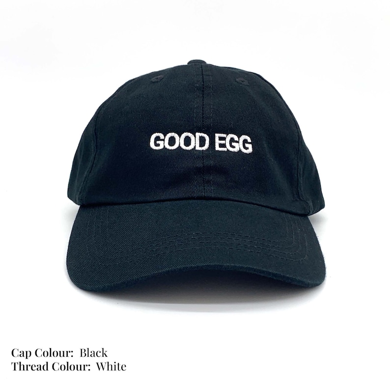 Good Egg Cap Embroidered and Customisable image 4