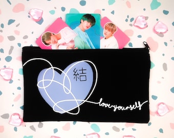 BTS Love yourself zip pouch/cosmetic bag - Bangtan Boys