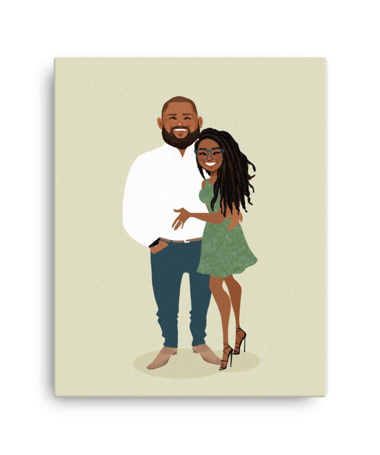 Custom Portrait Canvas Print - Etsy