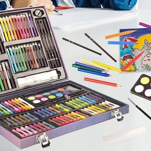 Deluxe Art Set Painting Sketching Art Supplies In A Plastic - Temu