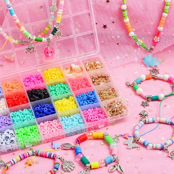 Jewelry Making Kit Beads for DIY Bracelet Making Kit Color Disc