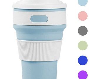 Collapsible Silicone Water Bottle: Portable Leakproof Travel Cup