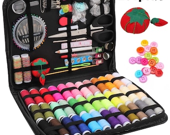 Portable Sewing Kit: 201-Piece Home & Travel Essentials