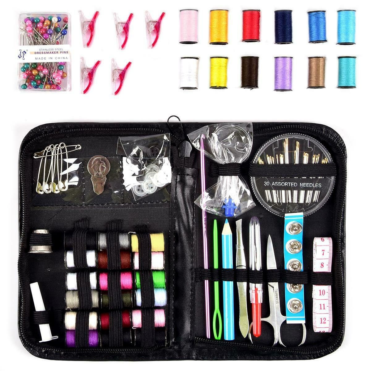104 Pcs Sewing Kit, Portable Needle and Thread Kit for Beginners, Travelers  and Adults, DIY Sewing Supplies 