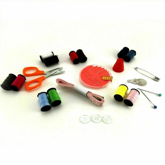 LARGE SEWING KIT professional Sewing Kit Thread Scissor Tape Pins Thimble  Needle Travel Home 36 Threads, 30 Needles. 