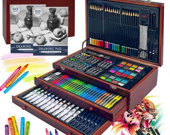 175 PCS Art Set for Kids, Art Supplies Art Kits for Kids, Deluxe Painting ART SET Coloring Drawing Case Gift for Artists Teens Boys Girls