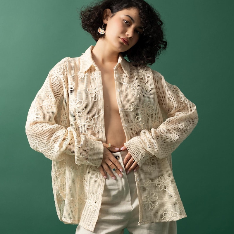 Transparent See Through Blouse Etsy transparent-see-through-blouse-etsy