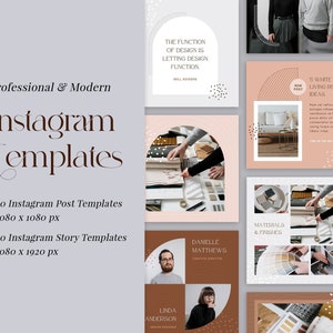 Instagram Posts & Stories Template Pack in Canva, Quotes for Instagram, Creative Instagram Templates, IG Canva, Bright Instagram Branding