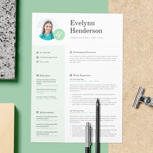 Nursing Nurse Resume, Nurse Resume, Student Nurse, Medical Resume, Physician Assistant CV Template, Medical Student, Canva Template