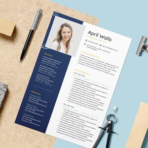 Teacher Resume, Teaching Resume, Resume Template CV Teacher, High School Resume, Canva Template, Resume Cover Letter References Template